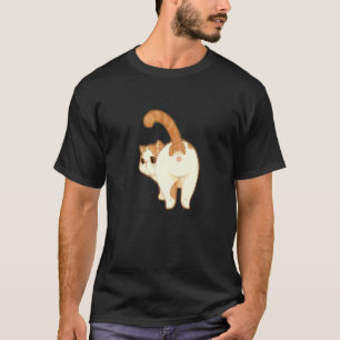 Cute Cat Cheeky  Butt From Behind Pet T-Shirt