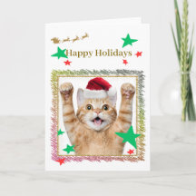 Cute Cat Christmas Card ♡
