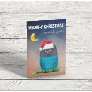 Cute Cat Christmas Card