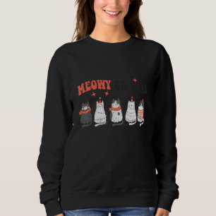 Cute Cat Christmas Cat Meowy Catmas Xmas Holiday Sweatshirt