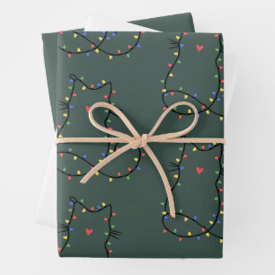 Cute Cat Christmas Cat Mum Funny Xmas Cat Lover Wrapping Paper Sheet