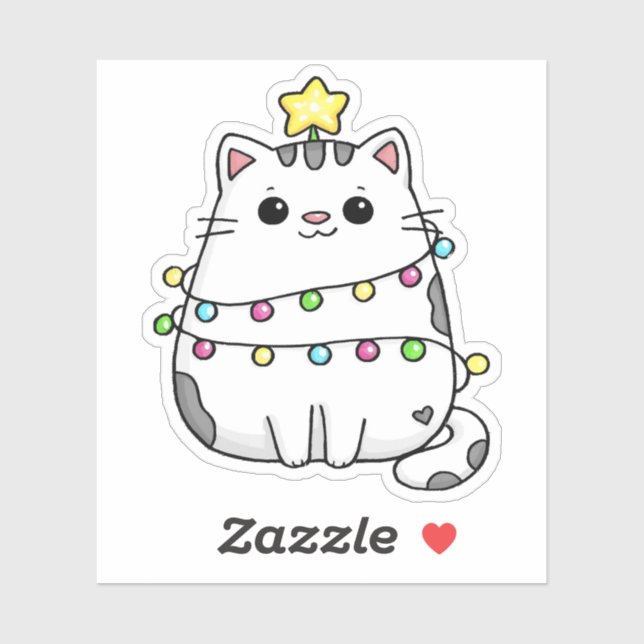 Cute Cat Christmas design  (Sheet)