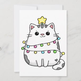 Cute Cat Christmas design  Invitation