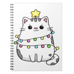 Cute Cat Christmas design  Notebook
