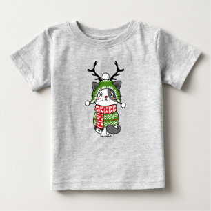 Cute Cat Christmas Stocking stuffers Galore Baby T-Shirt