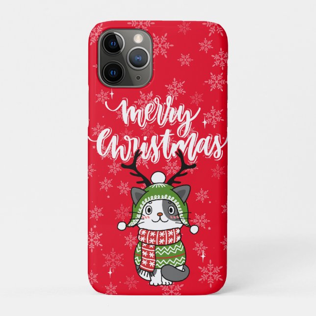 Cute Cat Christmas Stocking stuffers Galore Case-Mate iPhone Case (Back)