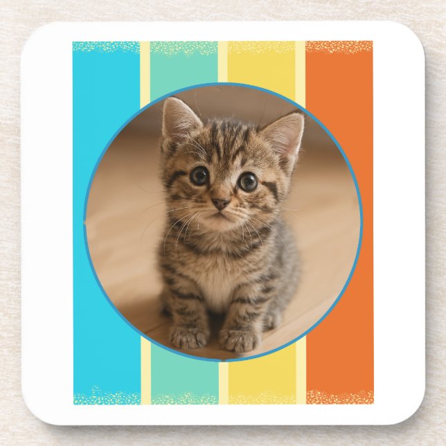 cute cat coaster (Front)