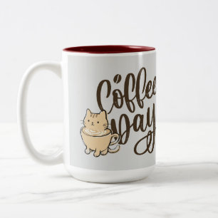 Cute Cat Coffee Ceramic Mug - Every Day