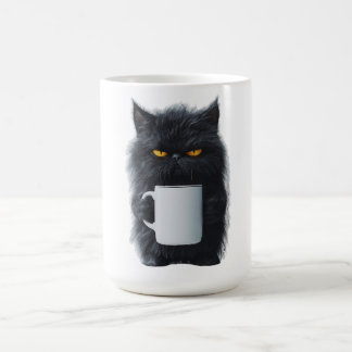 Cute Cat Coffee Mug - Ceramic Playful Design Cat L