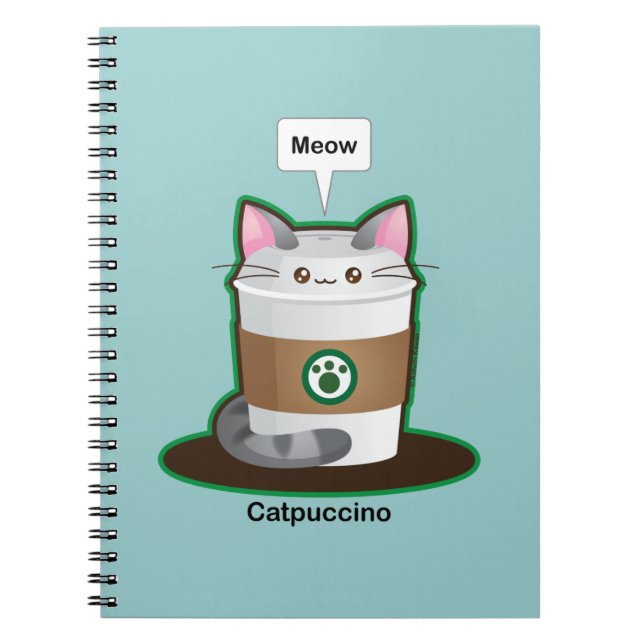 Cute Cat Coffee Notebook (Front)