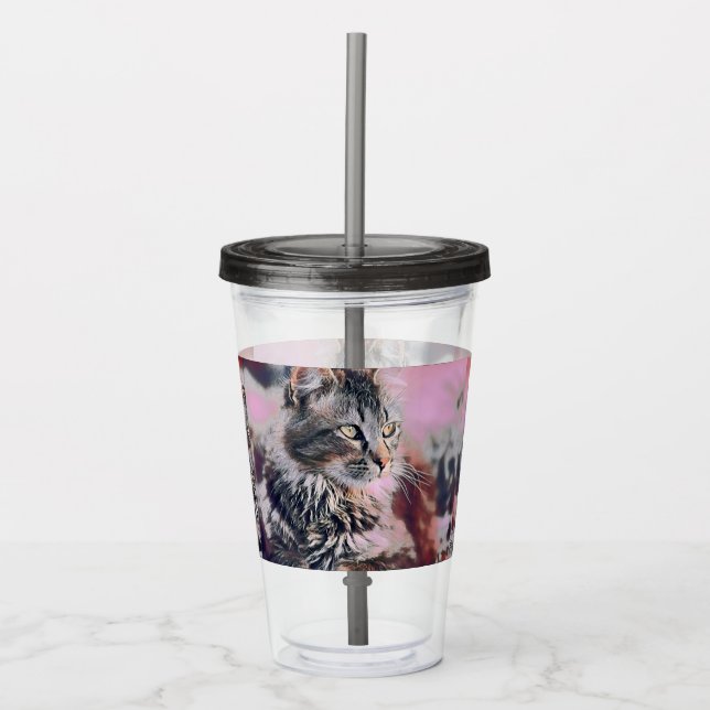 Cute Cat Collection 14 Acrylic Tumbler (Front)