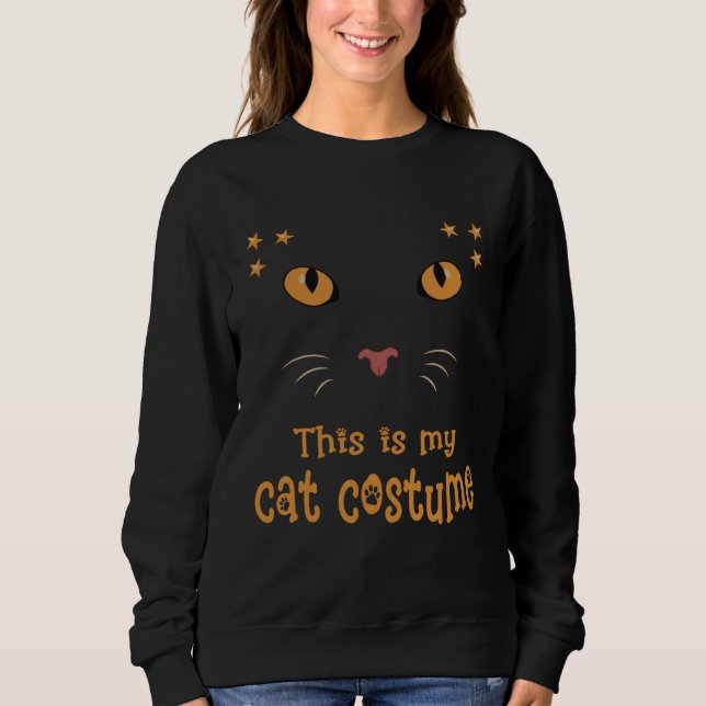 Cute Cat Costume Face Not Only for Fancy Dress Sweatshirt (Front)