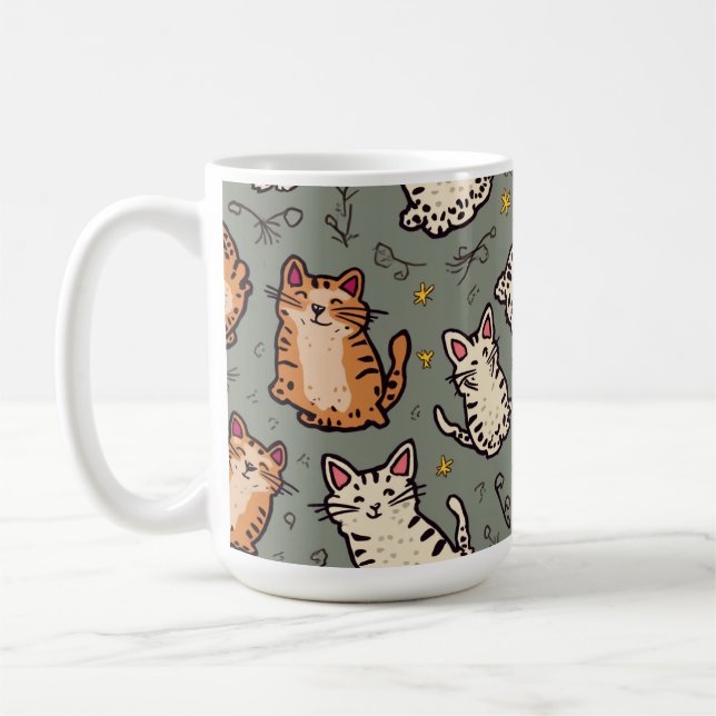 cute cat cup (Left)