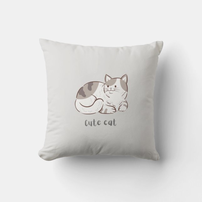 Cute Cat Cushion (Front)