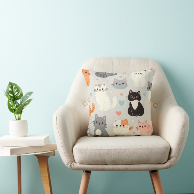 cute cat cushion (Chair)