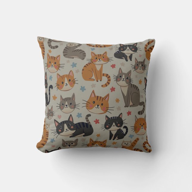 Cute cat cushion (Front)