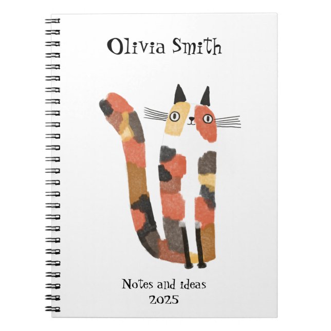 Cute cat custom notebook (Front)