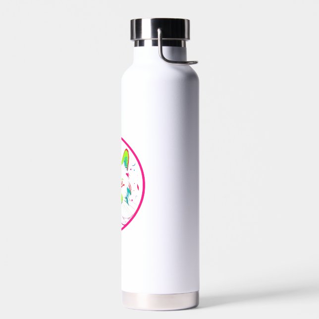 cute cat design  water bottle (Left)