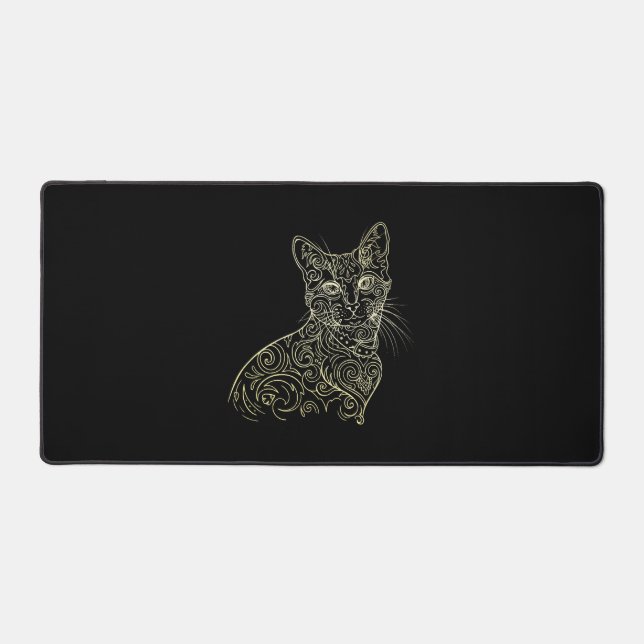 Cute Cat    Desk Mat (Front)