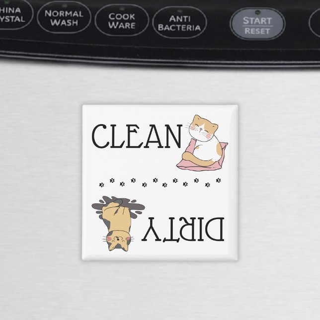 Cute Cat Dishwasher Magnet (Creator Uploaded)
