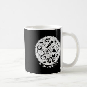 Cute Cat Distressed Bacteria Microbiology Science  Coffee Mug