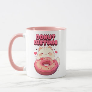 Cute Cat Doughnut Mug