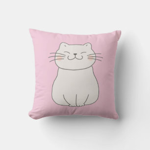 Cute Cat Drawing Cushion