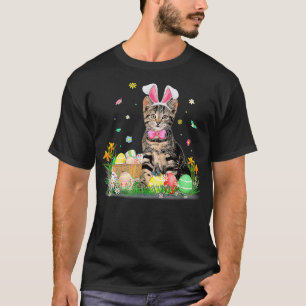 Cute Cat Easter Day Bunny Eggs Costume Gift Mens W T-Shirt