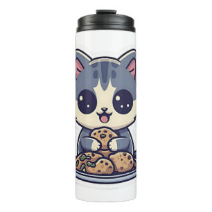 Cute Cat eating cookies Classic T-Shirt Thermal Tumbler