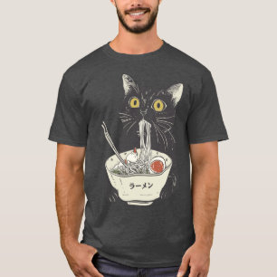 Cute Cat Eating Ramen 1 T-Shirt