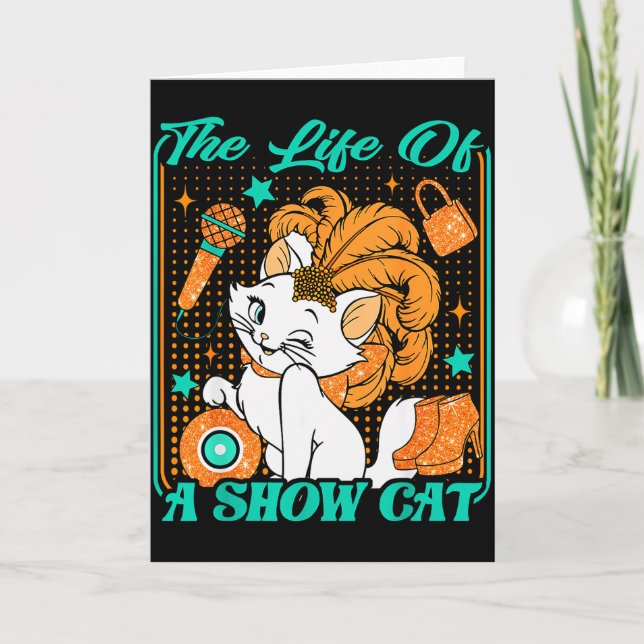 Cute Cat Era Life Of Showcat Cat Lover Country Mus Card (Front)