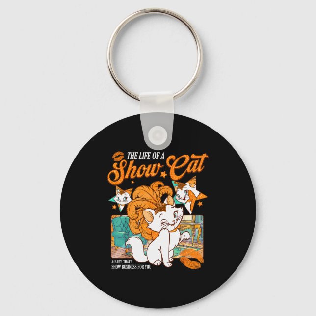 Cute Cat Era Life Of Showcat Cat Lover Country Mus Key Ring (Front)