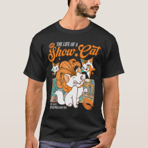 Cute Cat Era Life of Showcat Cat Lover Country Mus T-Shirt