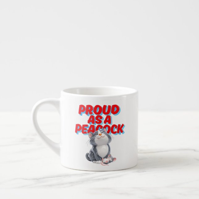 Cute Cat  Espresso Cup (Left)