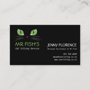 Cute Cat Eyes Pet Care Cat Business Card