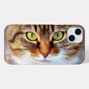 Cute cat face iPhone 15 mini case