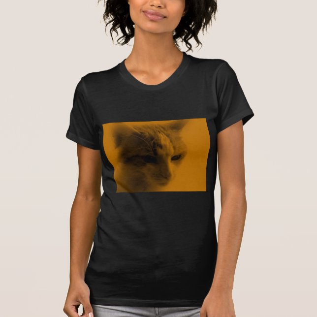 Cute Cat Face T-Shirt (Front)