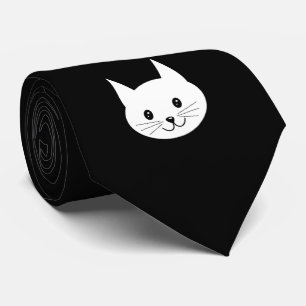 Cute Cat Face. Tie