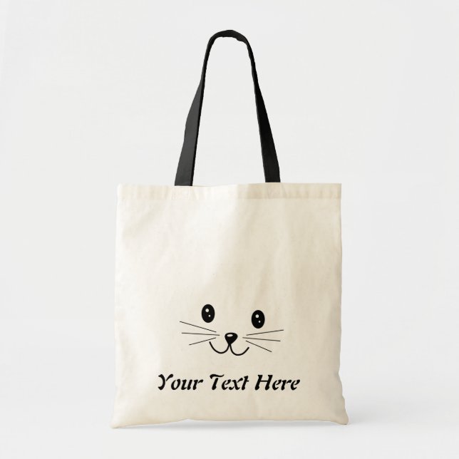 Cute Cat Face. Tote Bag (Front)