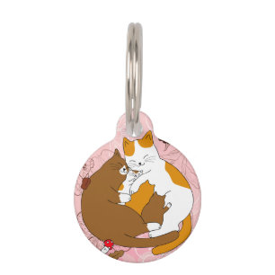 Cute Cat Family Pet Tag