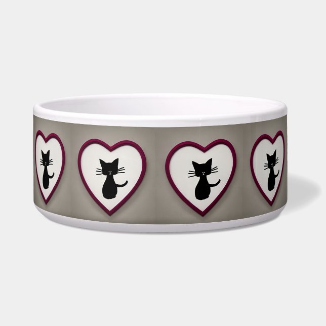 Cute cat food bowl (Front)