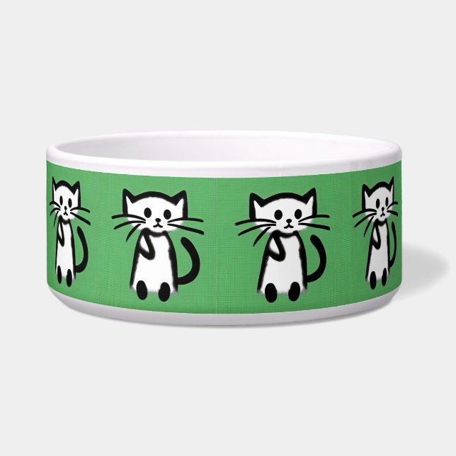 Cute cat food bowl (Front)
