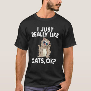 Cute Cat For Men Women Girls Boys Feline Kitten T-Shirt