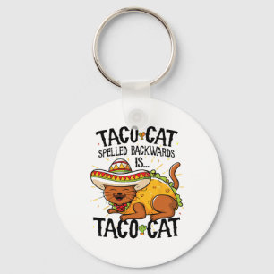 Cute Cat Funny Cinco De Mayo Party Key Ring