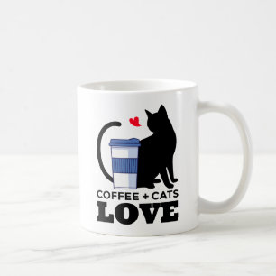 Cute Cat Funny Coffee Lover Kitten Caffeine Mug