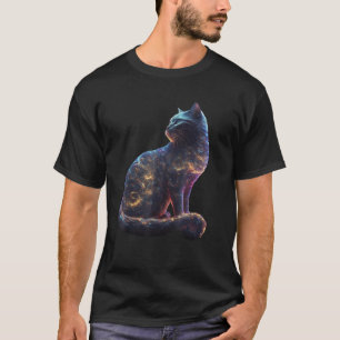 cute cat Galaxy for lover cats kitty kitten space  T-Shirt