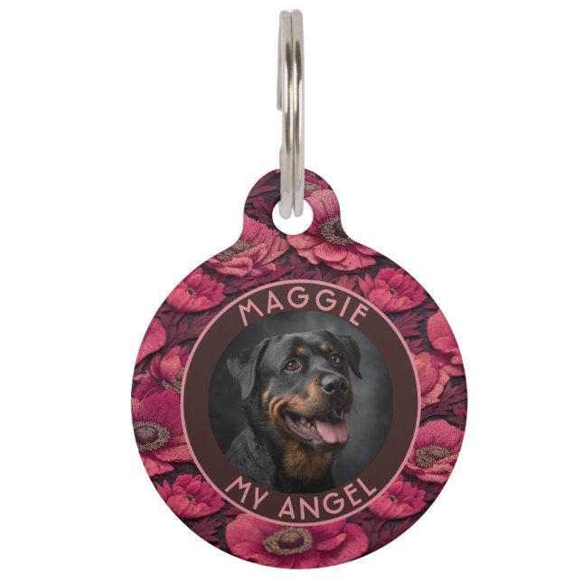 Cute Cat Gift Anemones Pet Tag (Front)