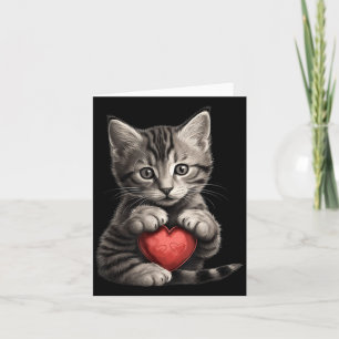 Cute Cat Gift For Kitten Lovers Colourful Kitty He Card