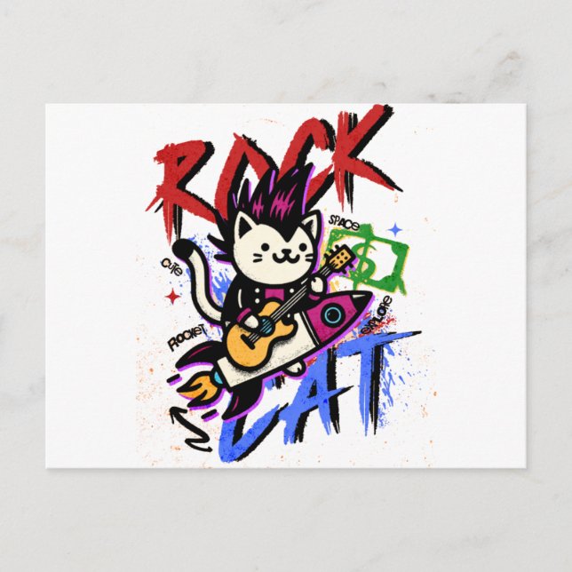 Cute Cat Gift  Postcard (Front)