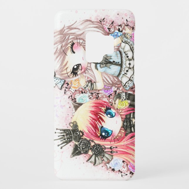 Cute cat girls in lolita style Case-Mate samsung galaxy case (Back)